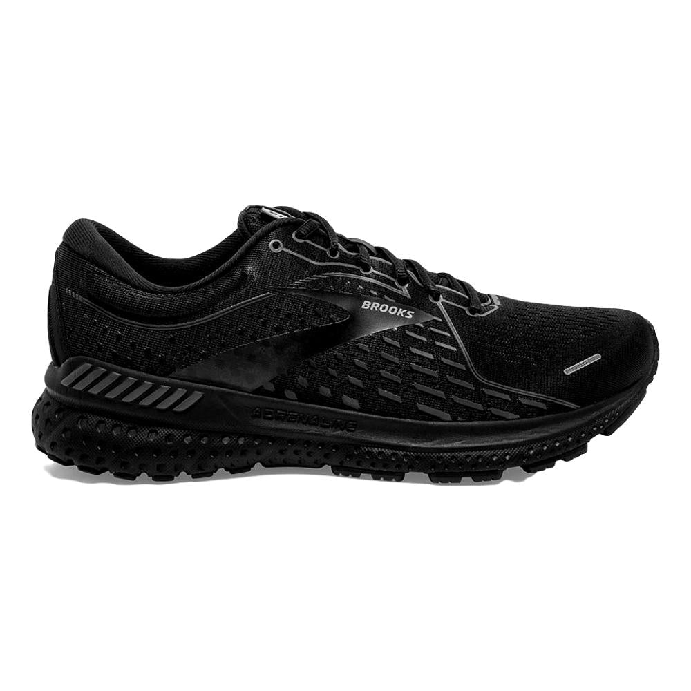 Men's Brooks Adrenaline GTS 21, Black/Black/Ebony, 10 2E Wide