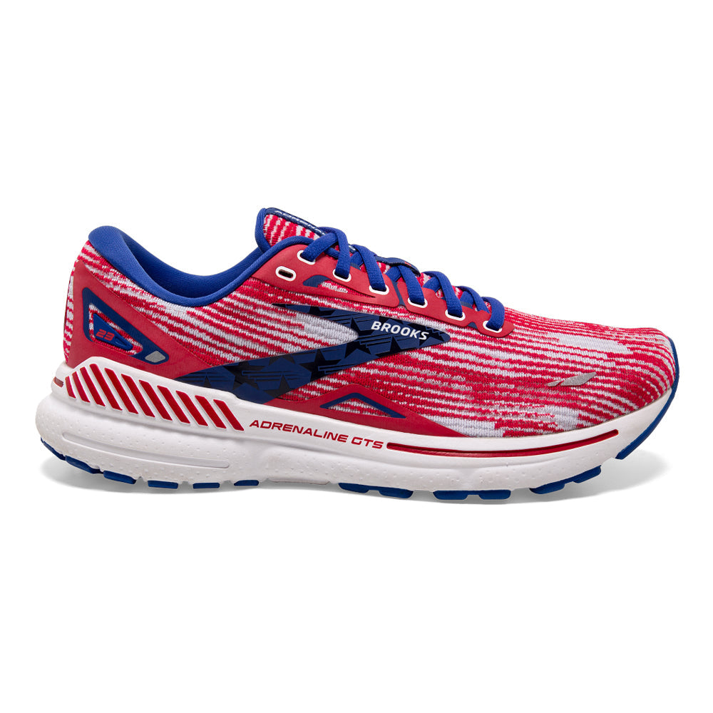Men's Brooks Adrenaline GTS 23, Surf/White/Tango, 10 D Medium