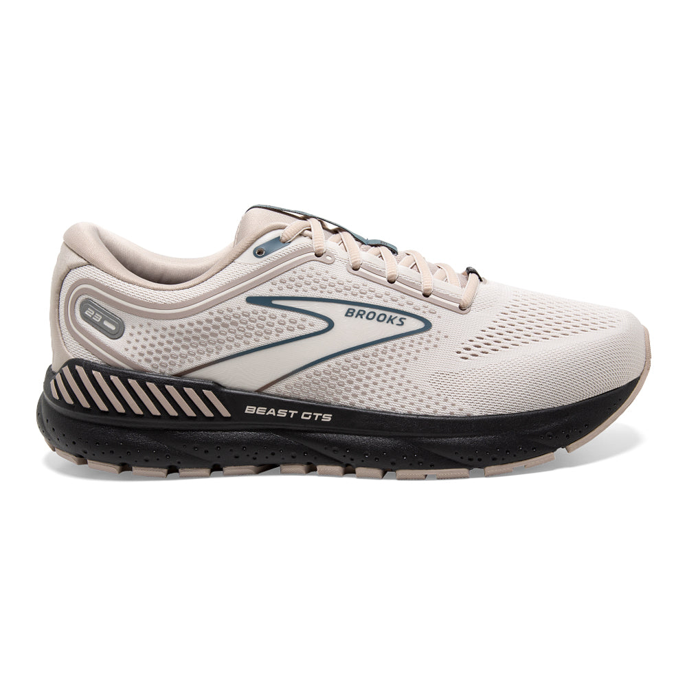 Men's Brooks Beast GTS 23, Chateau Grey/White Sand/Blue, 8 D Medium