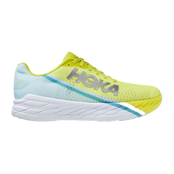 Men's Hoka One One Rocket X, Blue Glass/Evening Primrose, 13 D Medium