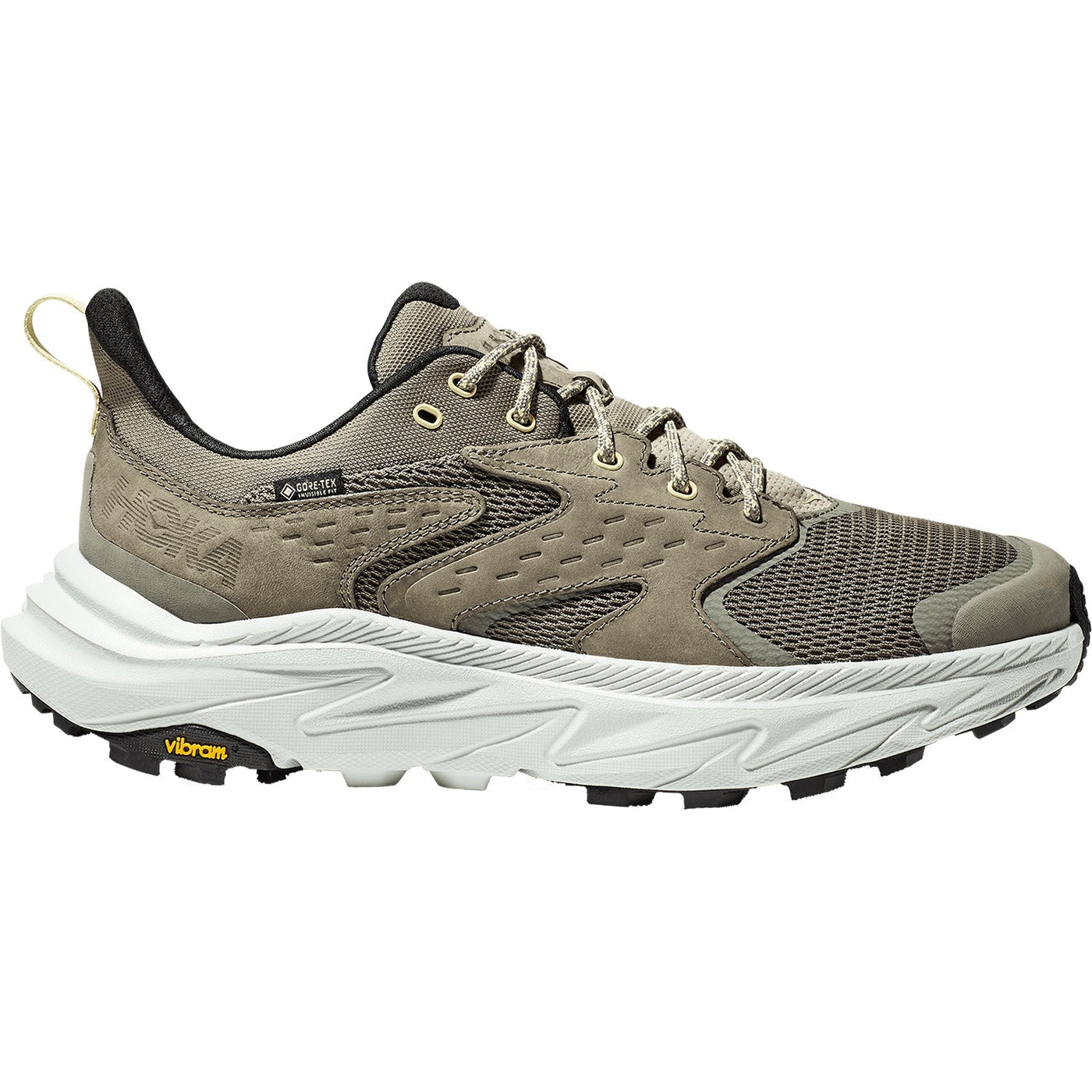 Men's Hoka One One Anacapa 2 Low GTX, Olive Haze/Mercury, 9 D Medium