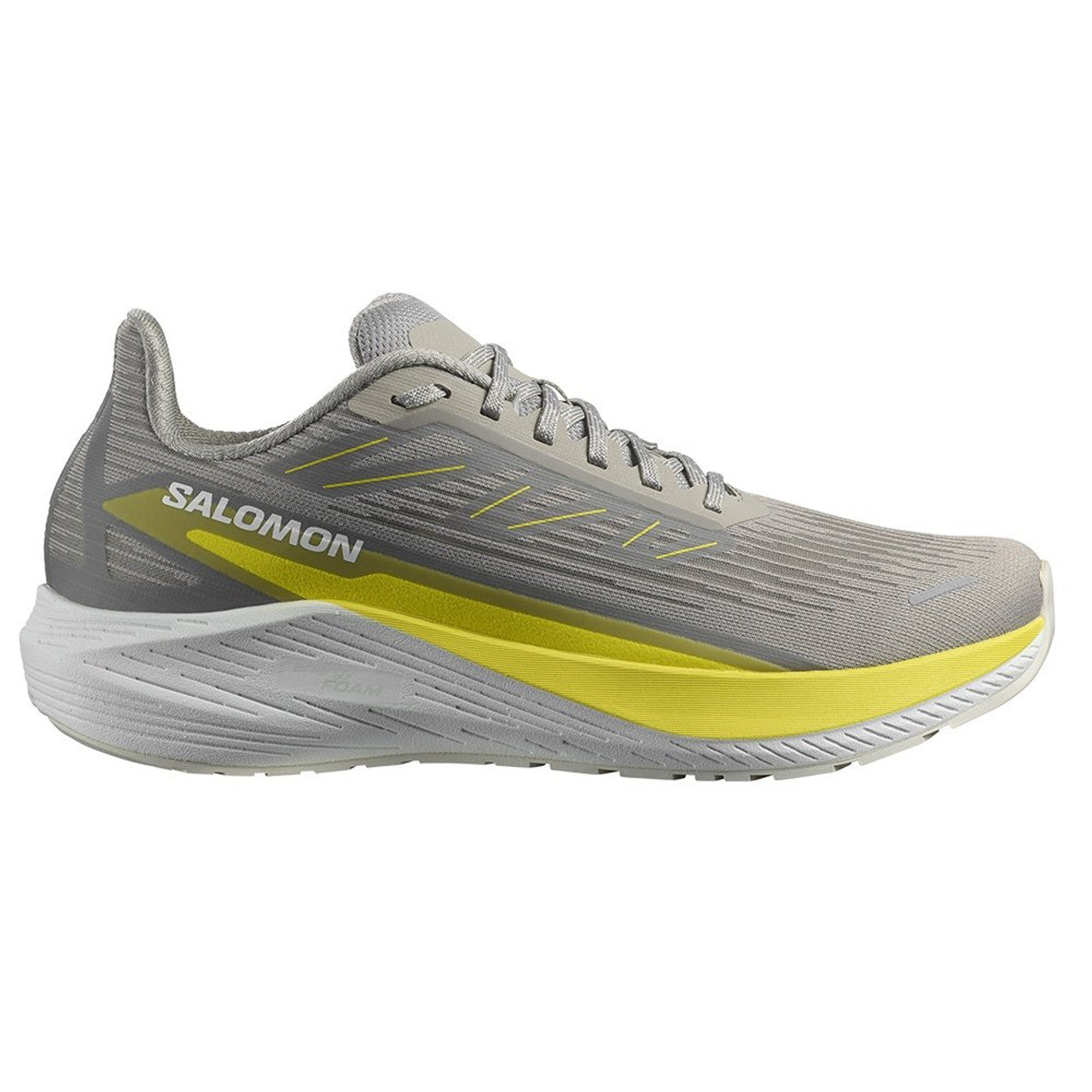 Men's Salomon Aero Blaze 2, Ghost Gray/Sulphur Spring/White, 12 D Medium