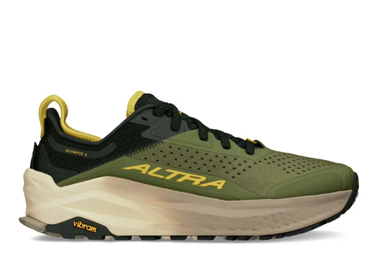 Men's Altra Olympus 6, Dusty Olive, 9 D Medium