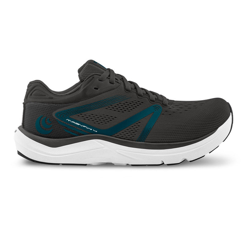 Men's Topo Athletic Magnifly 4, Grey/Navy, 8.5 D Medium