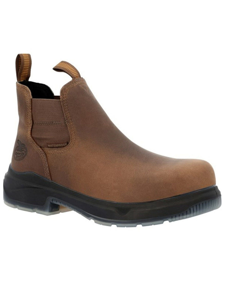 Men's Georgia Boot FLXpoint Ultra Chelsea, Black/Brown