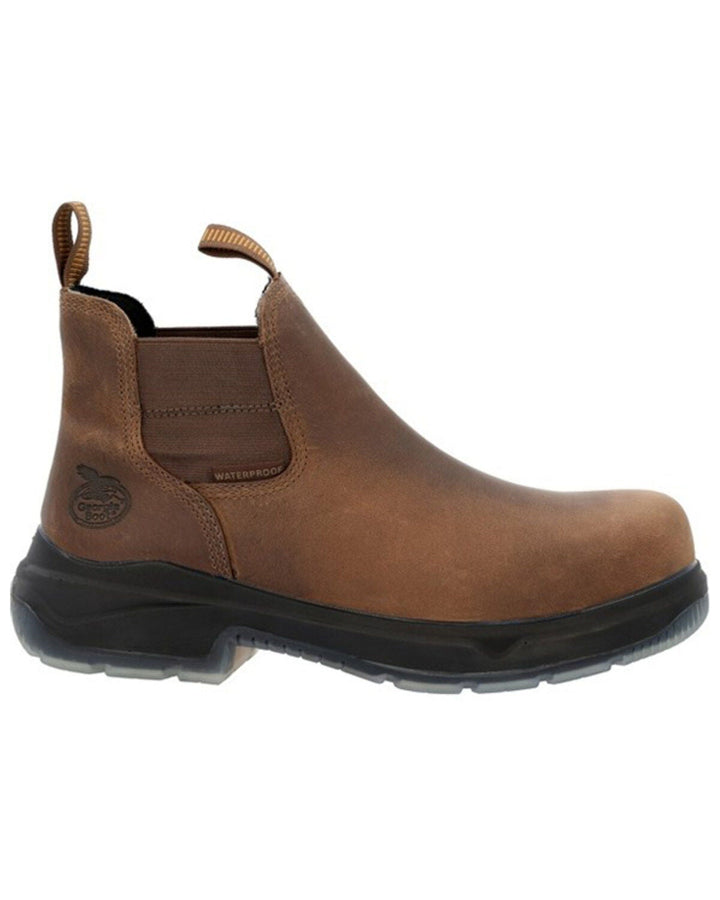 Men's Georgia Boot FLXpoint Ultra Chelsea, Black/Brown