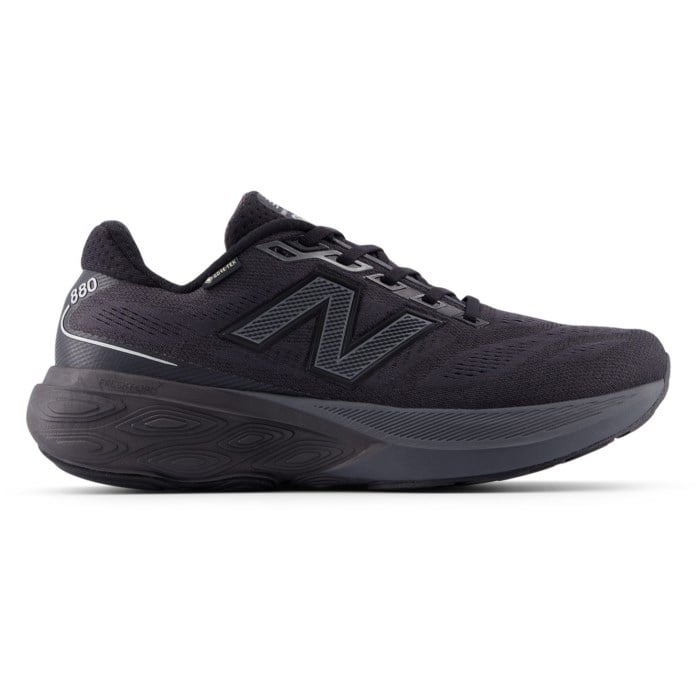 Men's New Balance Fresh Foam X 880v15 GTX, Black/Castlerock/Silver Metallic, 13 D Medium