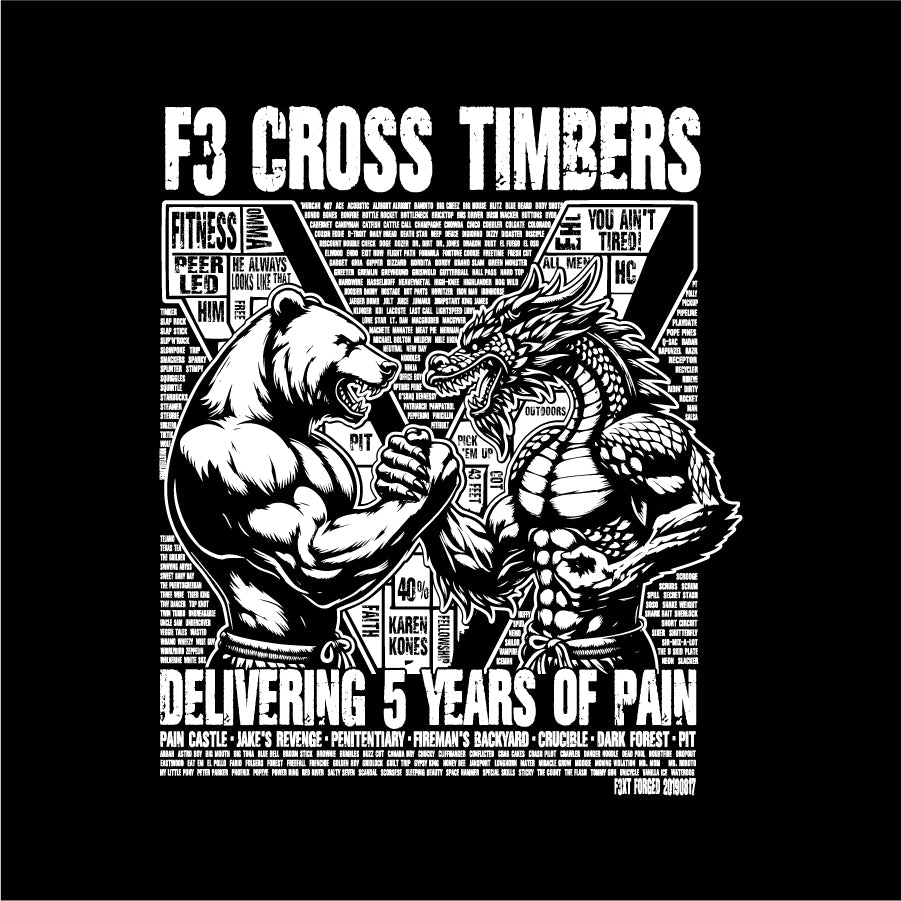 F3 Cross Timbers 5th Anniversary Pre-Order February 2024
