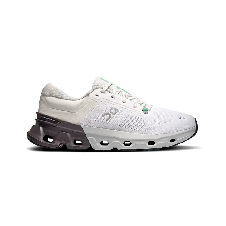 Men's On Cloudflyer 5, White/Pebble, 12 D Medium