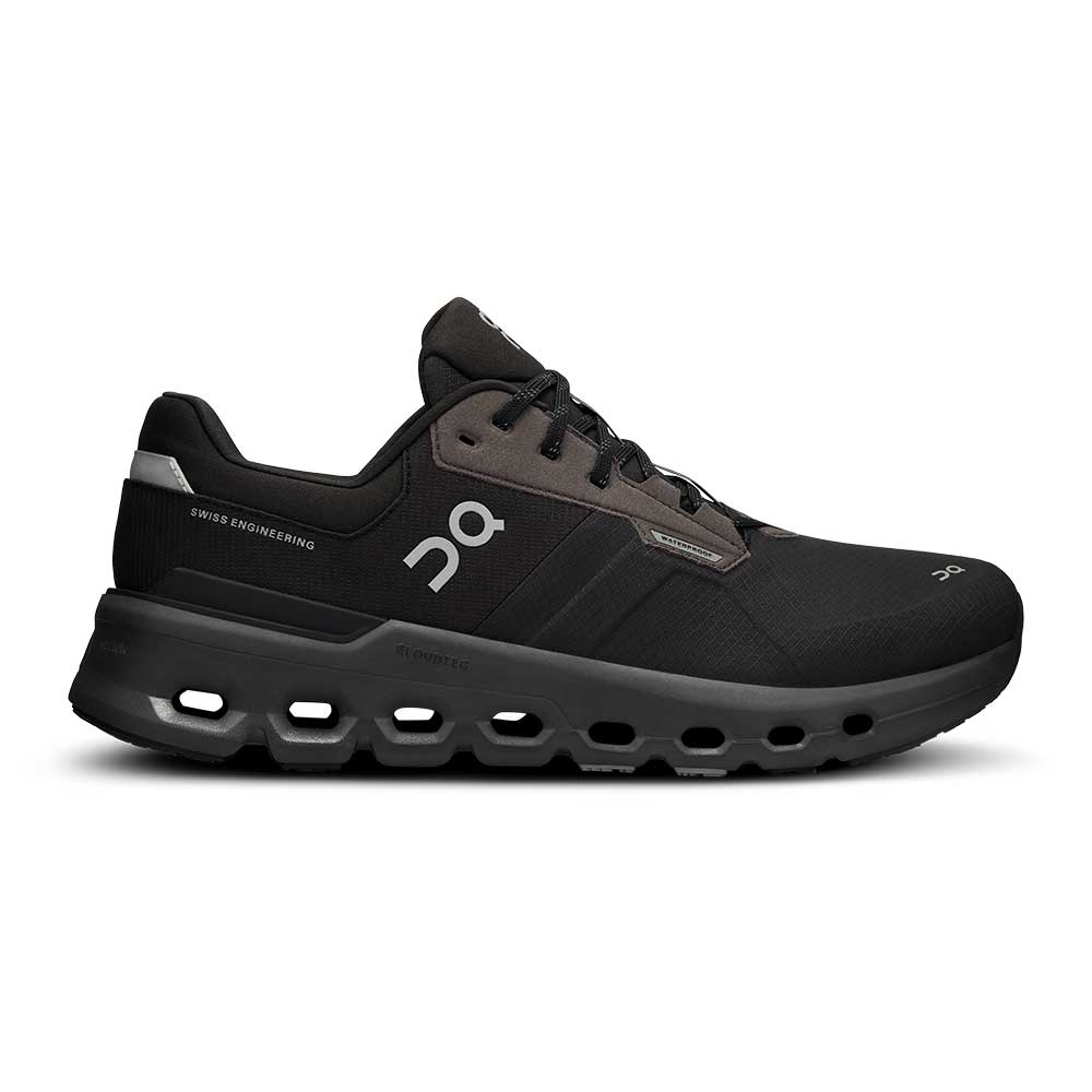 Men's On Cloudrunner 2 Waterproof, Magnet/Black, 8.5 D Medium