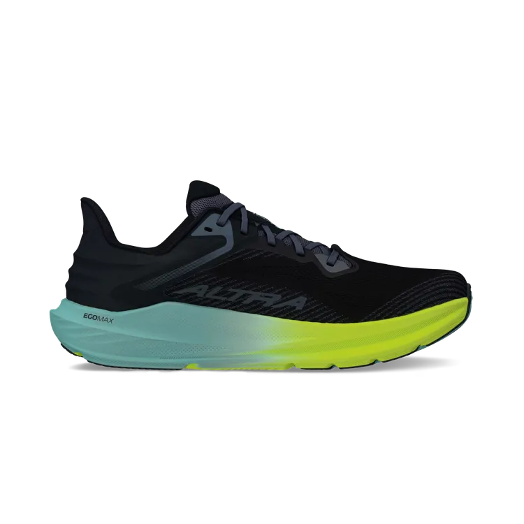 Men's Altra Torin 8, Black/Lime, 8 D Medium