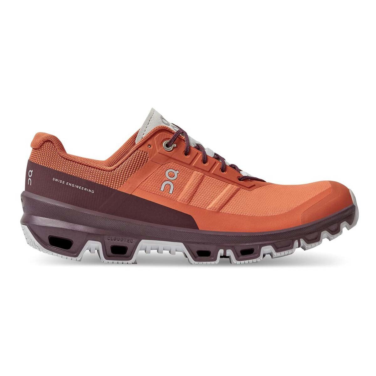 Men's On Cloudventure 3, Flare/Mulberry, 8 D Medium
