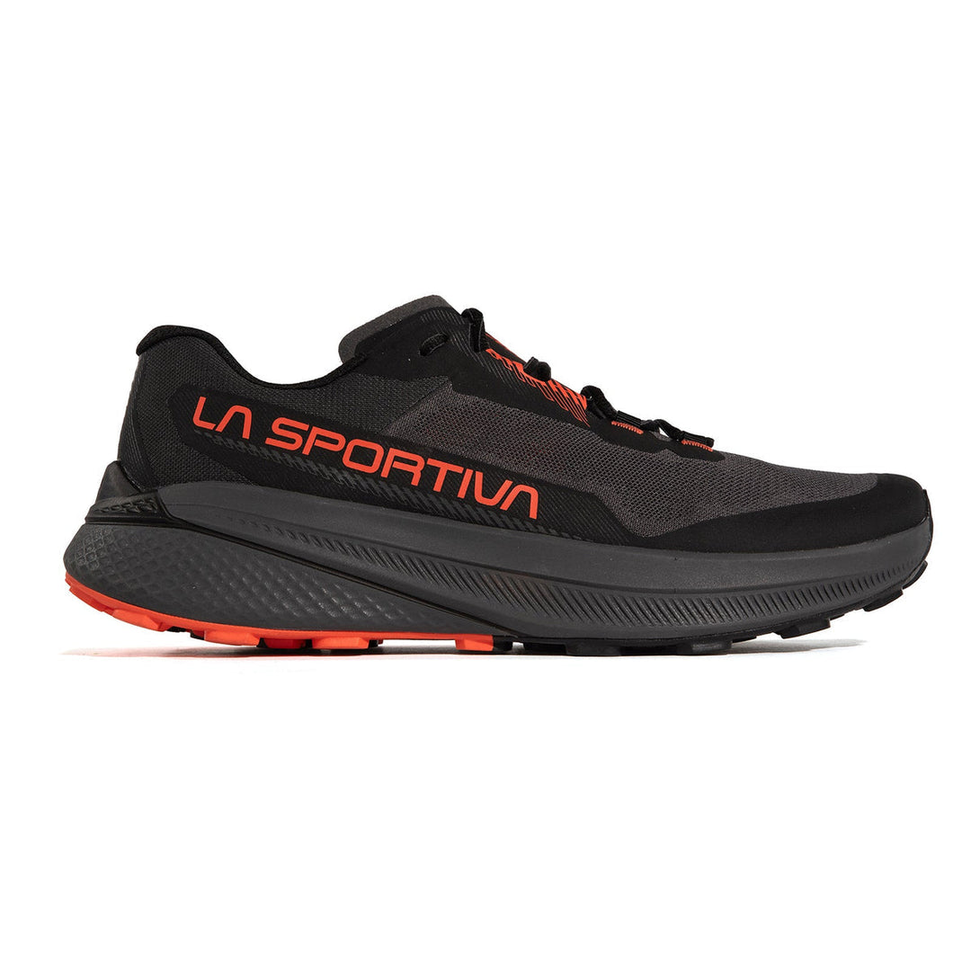 Men's La Sportiva Prodigio, Carbon/Cherry Tomato, 13 D Medium