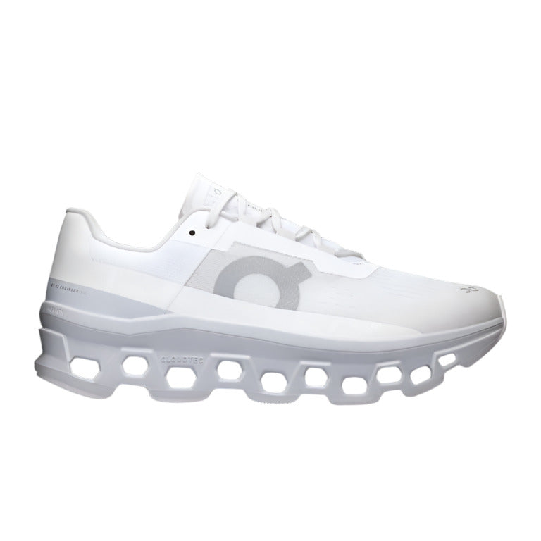 Men's On Cloudmonster, White/Glacier, 14 D Medium