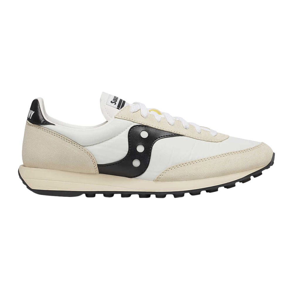 Men's Saucony Trainer 80, White/Black, 13 D Medium