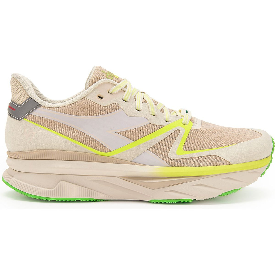 Women's Diadora Atomo V7000, Smoke Gray/White/Whisper White, 7.5 B Medium