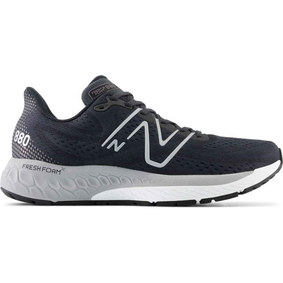 Men's New Balance Fresh Foam X 880v13, Phantom/Black Metallic/White, 12 2E Wide