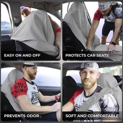 EliteSport+ Non-Slip Waterproof Seat Cover - Gray