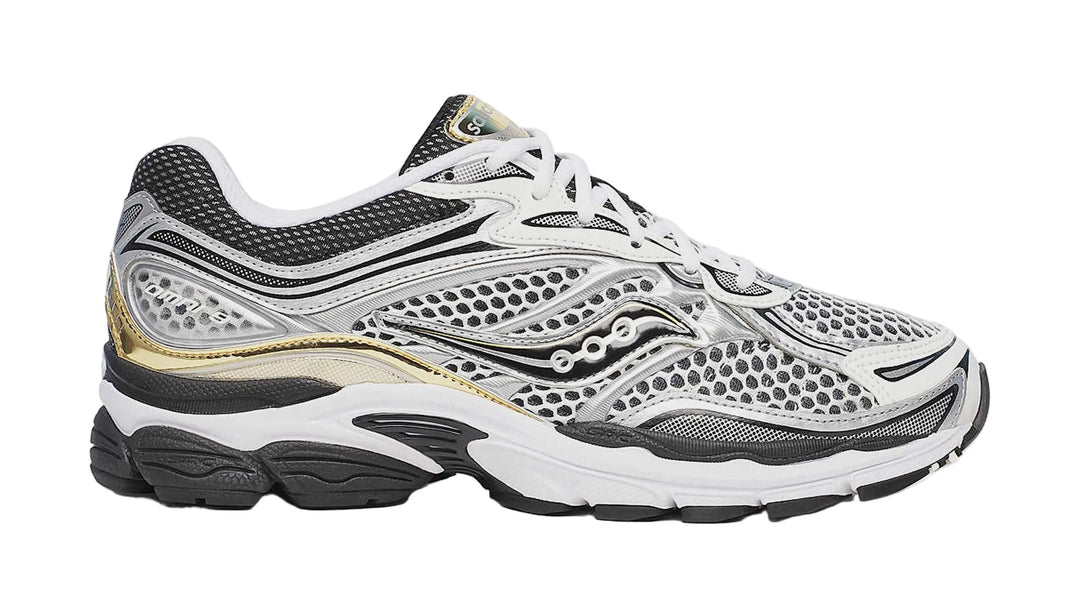 Men's Saucony ProGrid Omni 9, Silver/Gold, 10 D Medium