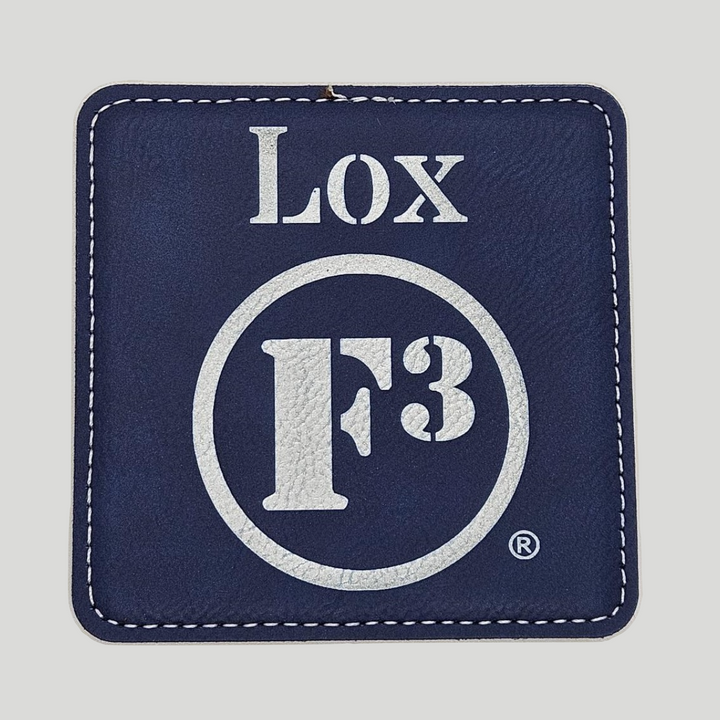 F3 Personalized Square Leatherette Coasters (Set of 4)