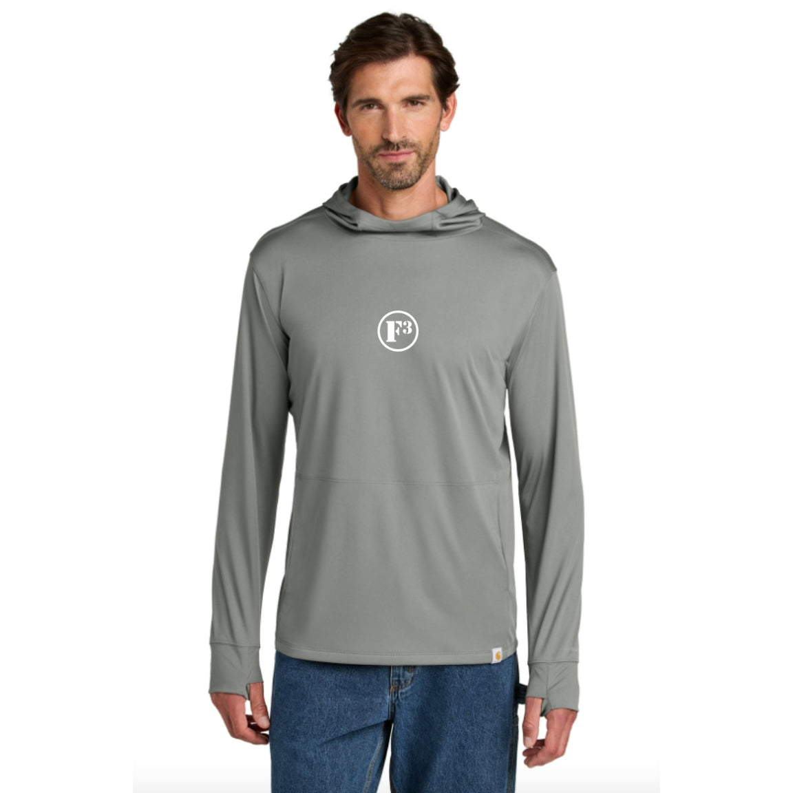 F3 Carhartt Force® Sun Defender™ Long Sleeve Hooded T-Shirt - Made to Order