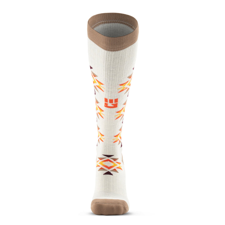 MudGear Mesa Horizon Tall Compression Socks - Tan/Brown (1 Pair)