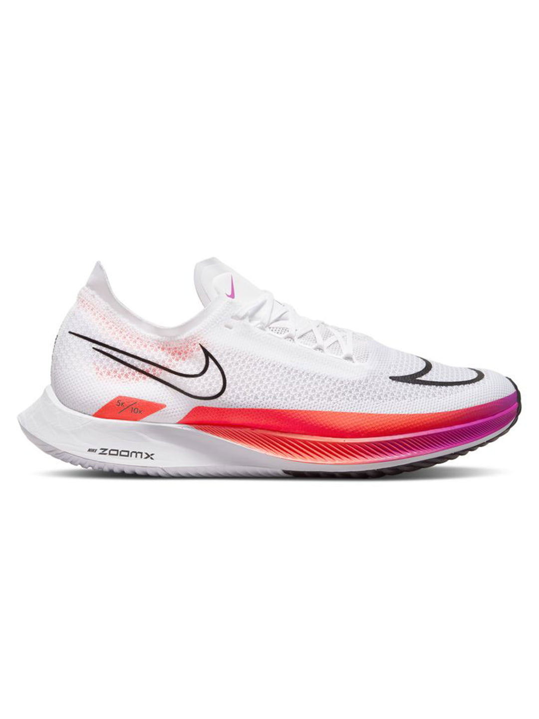 Men's Nike ZoomX Streakfly, White/Flash Crimson/Hyper Violet/Black, 13 D Medium