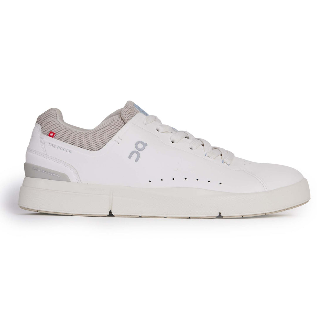Men's On The Roger Advantage 2, White/Sand, 7.5 D Medium