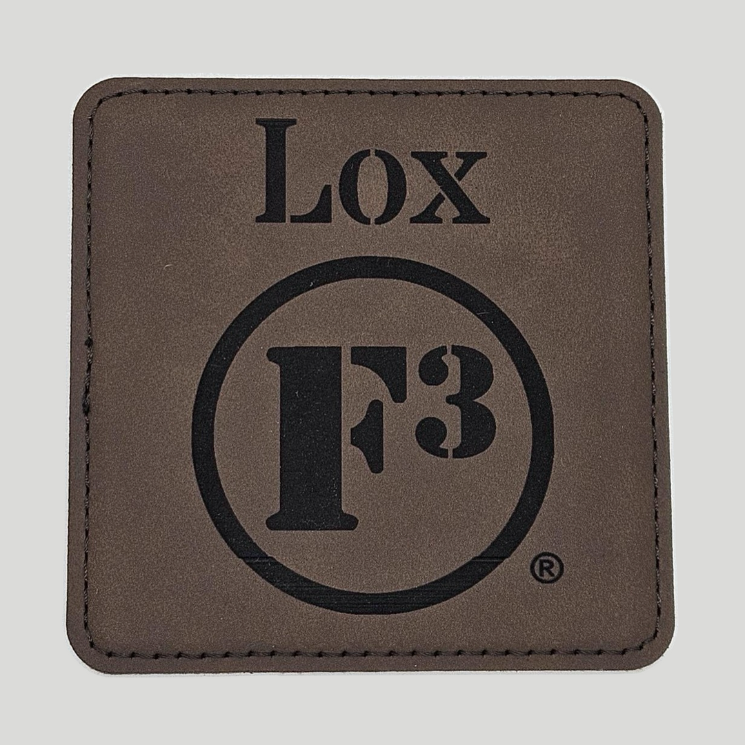 F3 Personalized Square Leatherette Coasters (Set of 4)