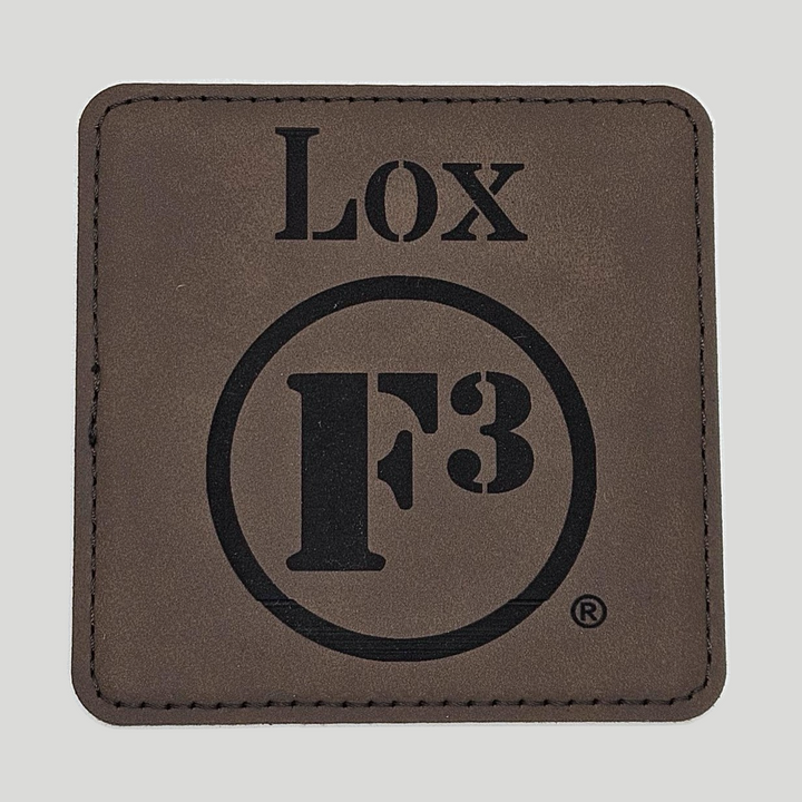 F3 Personalized Square Leatherette Coasters (Set of 4)