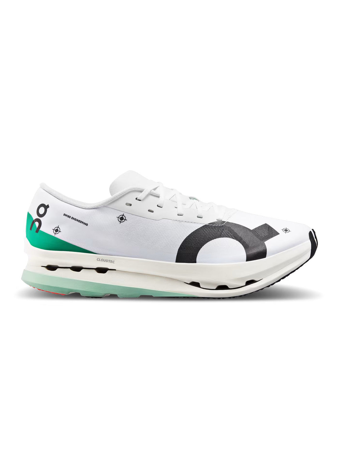 Men's On Cloudboom Echo 3, Undyed-White/Mint, 12 D Medium