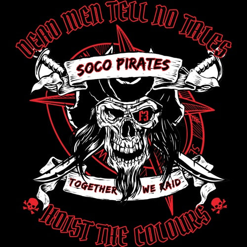 F3 SoCo Pirates in White and Red Logo (Made to Order DTF)