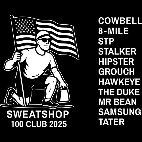F3 Sweatshop 100 Club 2025 (Made to Order DTF)