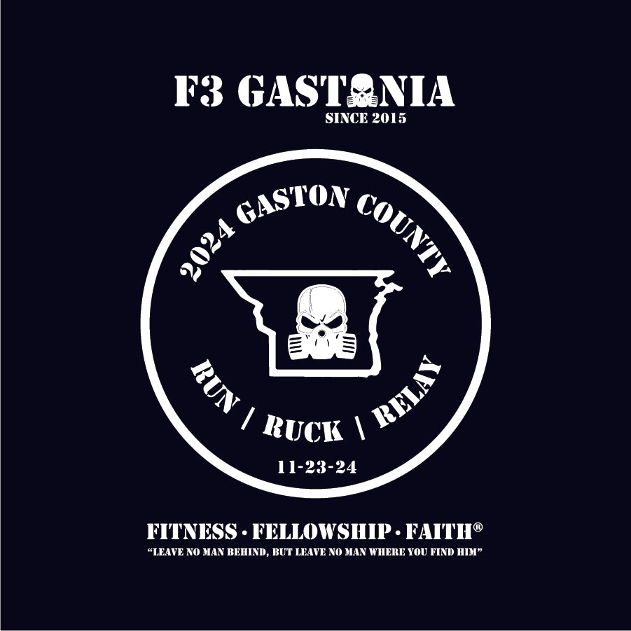 F3 2024 Gaston County Run-Ruck Relay Pre-Order October 2024