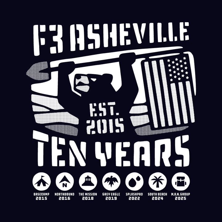 F3 Asheville Ten Years Pre-Order August 2025