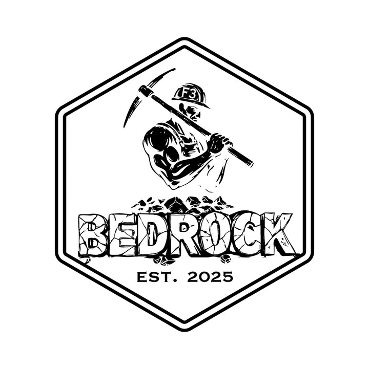 F3 Bedrock in Black Logo Pre-Order August 2025
