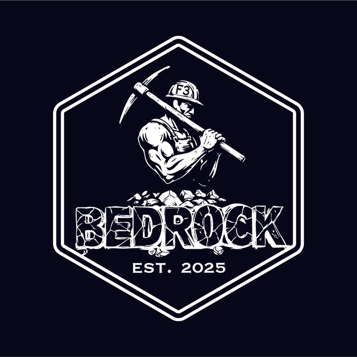 F3 Bedrock in White Logo Pre-Order August 2025