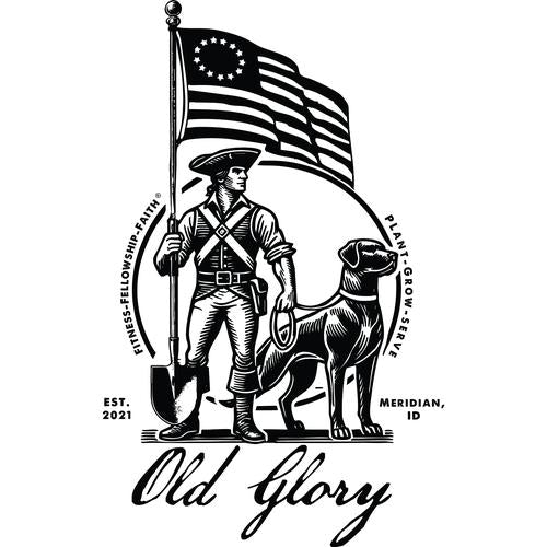 F3 Boise Old Glory (Black Ink) (Made to Order DTF)