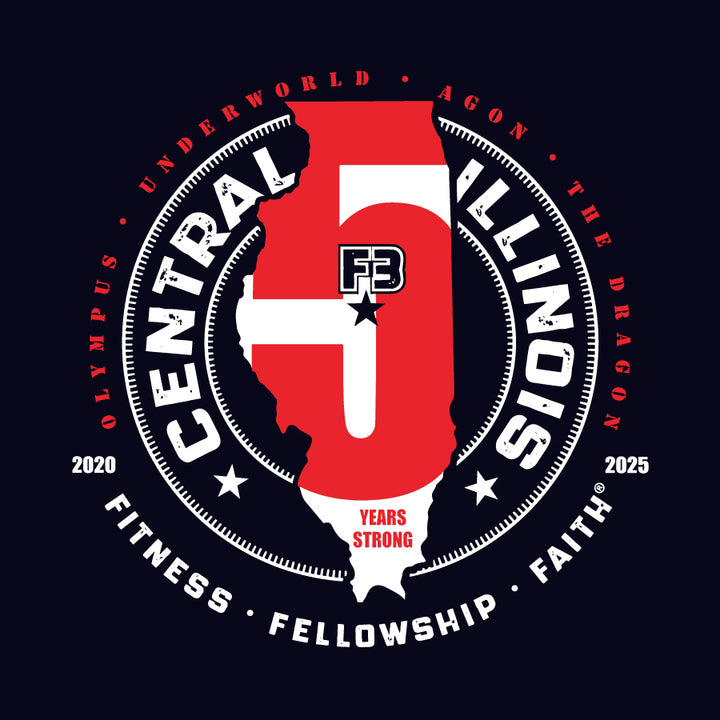 F3 Central Illinois 5 Year Anniversary Pre-Order February 2026