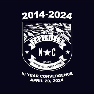 F3 Foothills 10 Year Anniversary Pre-Order April 2024