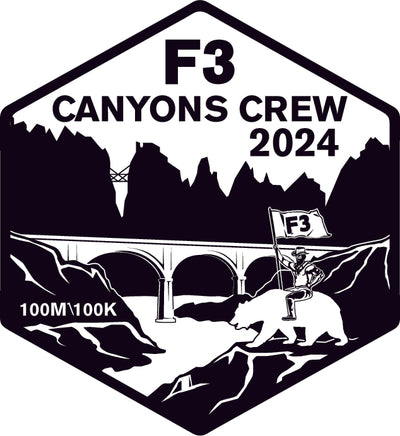 F3 Gold Rush Canyons Crew Black Logo Pre-Order January 2024