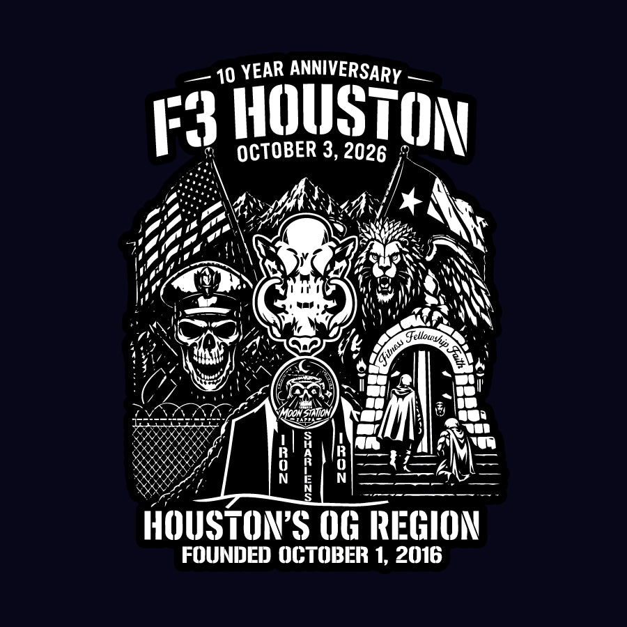 F3 Houston 10 Year Anniversary Pre-Order September 2026