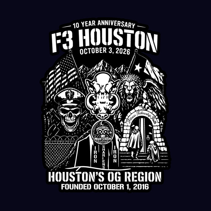 F3 Houston 10 Year Anniversary Pre-Order September 2026