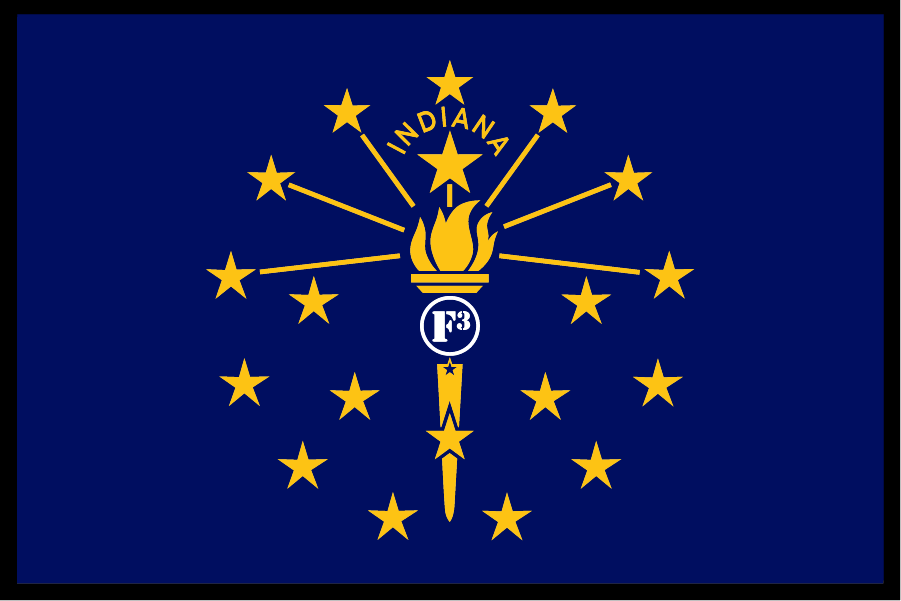F3 Indiana Flag Patch