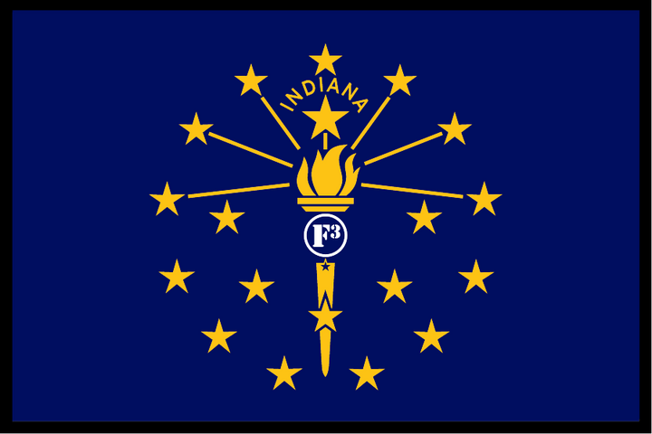 F3 Indiana Flag Patch