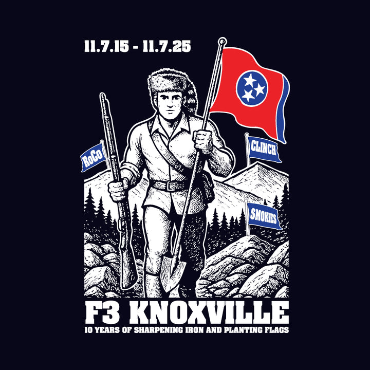 F3 Knoxville 10-Year Anniversary Shirt Pre-Order October 2025