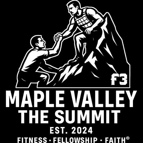 F3 Maple Valley The Summit in White Logo (Made to Order DTF)