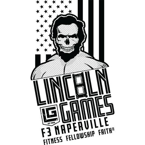 F3 Naperville Lincoln Games in Black Logo (Made to Order DTF)