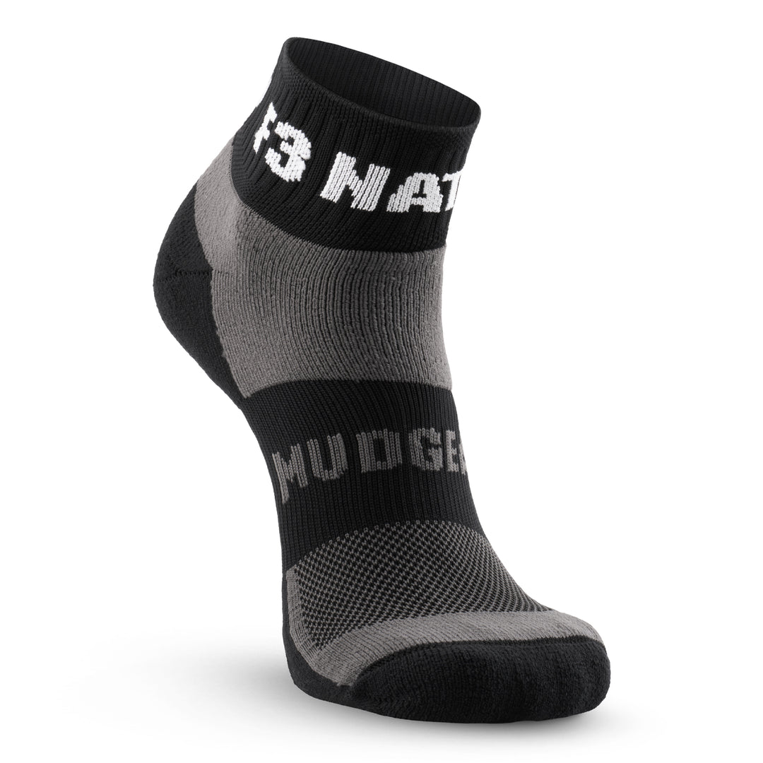 F3 Nation MudGear Quarter (¼) Crew Socks (1-pair pack) - New Style