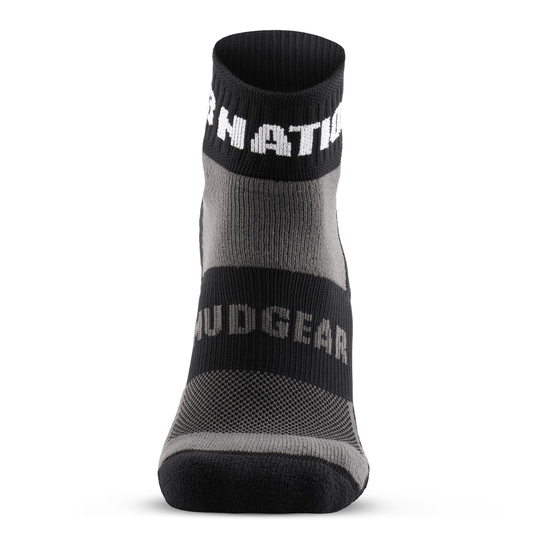 F3 Nation MudGear Quarter (¼) Crew Socks (1-pair pack) - New Style